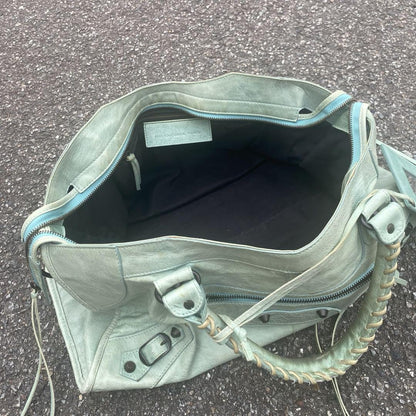 Genuine Pre-Owned balenciaga city part time y2k mint green back