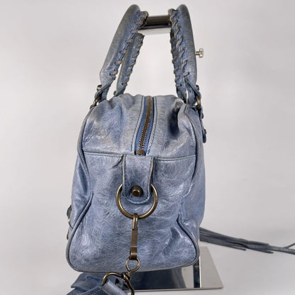 Genuine Pre-Owned Balenciaga Hand and shoulder bag 2-way leather blue