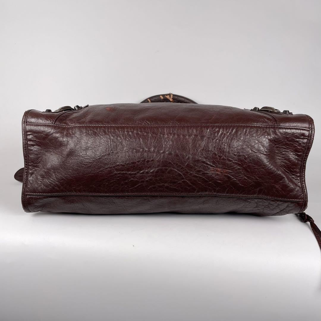 Genuine Pre-Owned Balenciaga Hand, shoulder bag 2-way brown leather