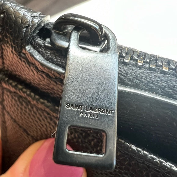 Authentic Preowned Yves Saint Laurent large clutch wallet