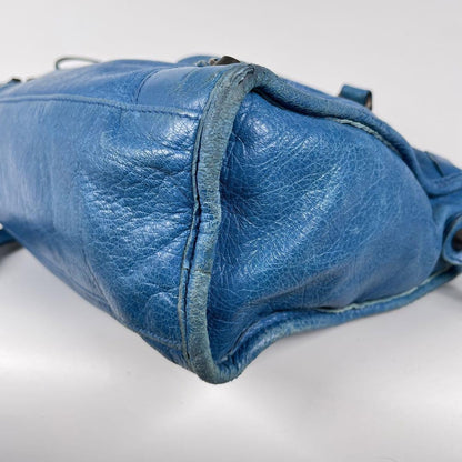 Genuine Pre-Owned Balenciaga Hand, shoulder bag blue leather