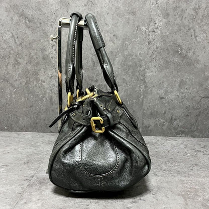 Genuine Pre-Owned Beautiful Chloe Paddington handbag padlock metallic gray