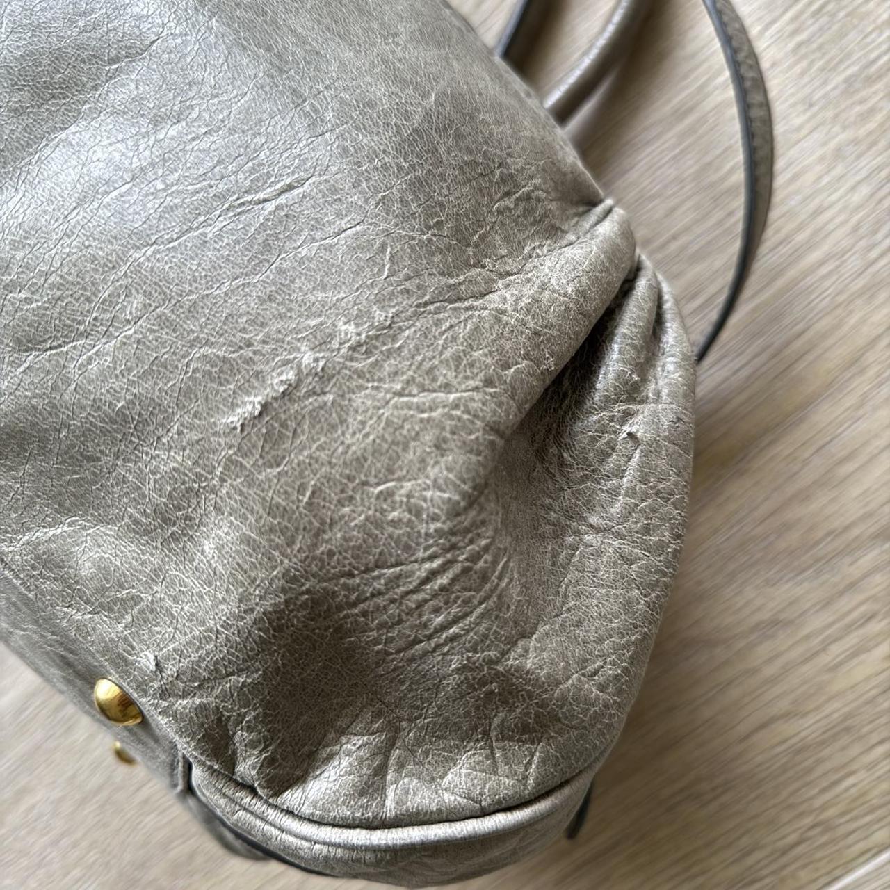 Miu Miu 2WAY Y2K Large Shoulder Bag Grey/Green