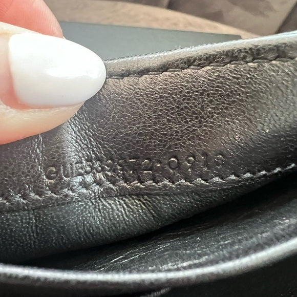 Authentic Preowned Saint Laurent Vicky Black Quilted Monogram Wallet