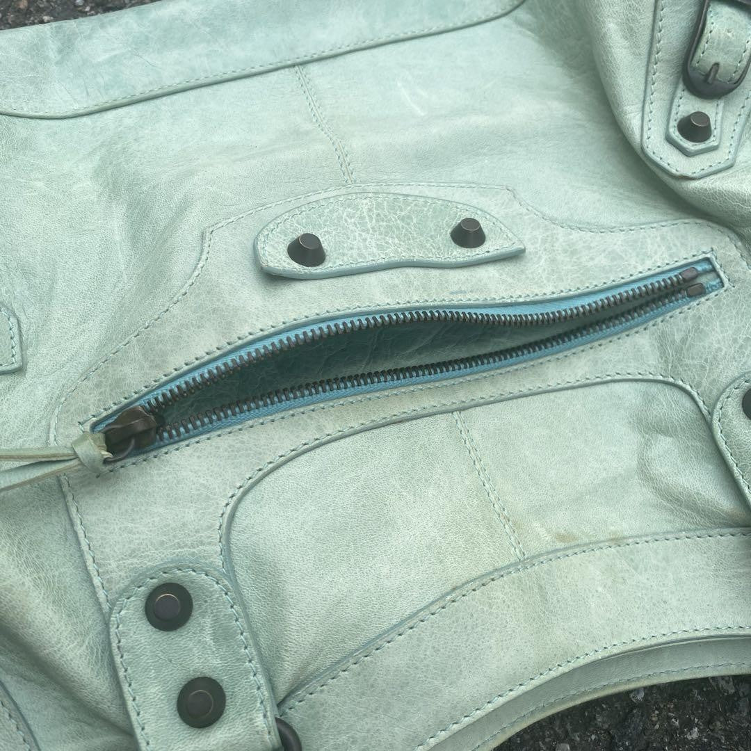 Genuine Pre-Owned balenciaga city part time y2k mint green back