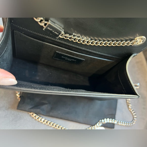 Authentic Preowned Saint Laurent Monogram Kate Tassel in Black