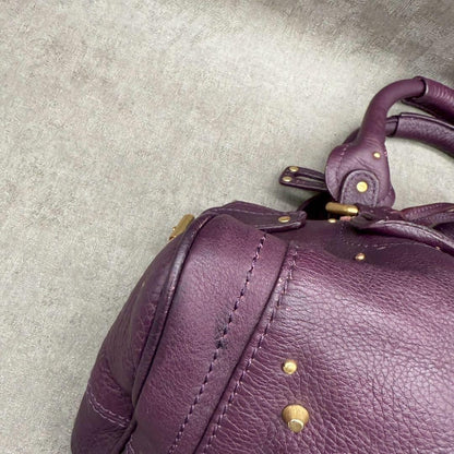 Genuine Pre-Owned Vintage Designer Chloé Genuine Paddington Bags purple