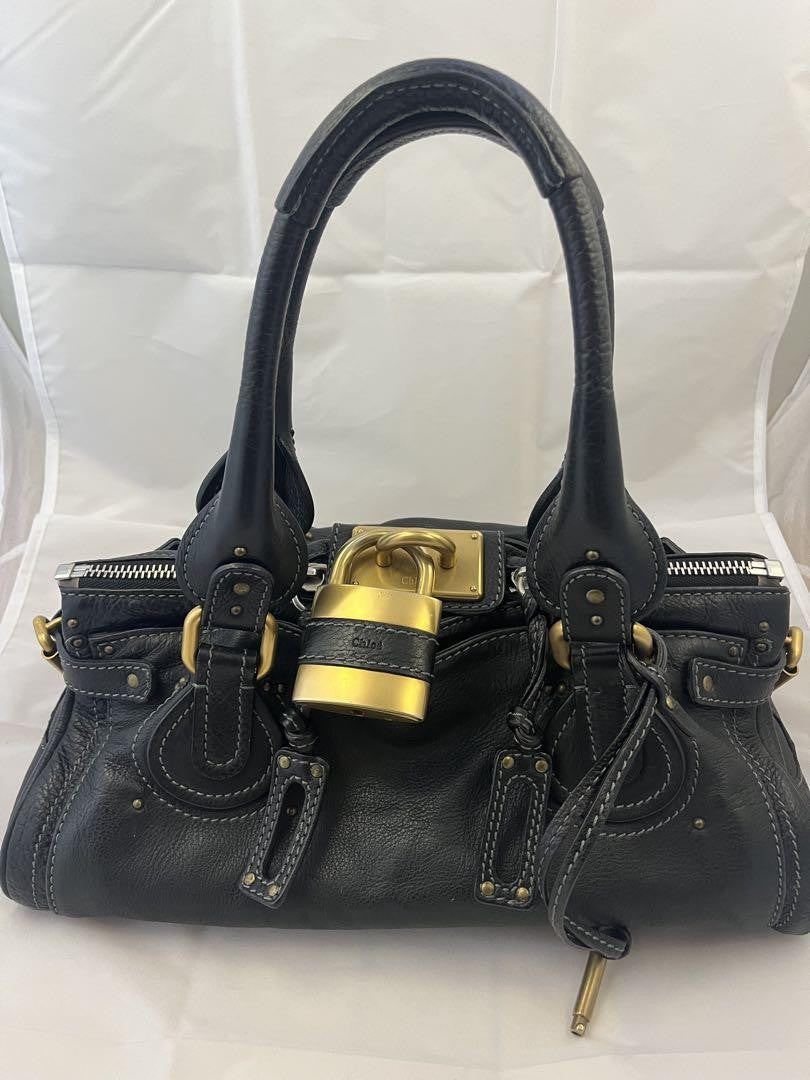 Genuine Pre-Owned Chloe Paddington Handbag Black