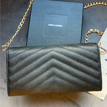 Authentic Preowned YSL monogram cassandre wallet on chain