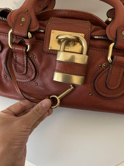 Genuine Pre-Owned Chloe Paddington bag beautiful hand bag orange