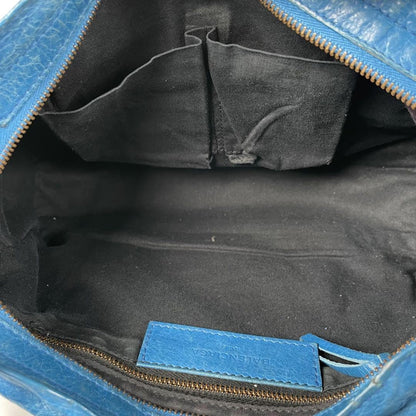 Genuine Pre-Owned Balenciaga Hand, shoulder bag blue leather