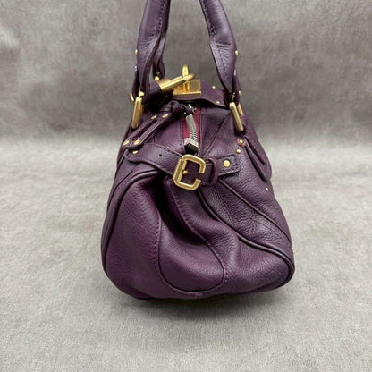 Genuine Pre-Owned Vintage Designer Chloé Genuine Paddington Bags purple