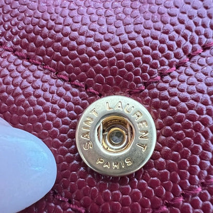 Authentic Preowned Yves Saint Laurent matelasse long wallet