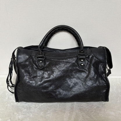 Genuine Pre-Owned BALENCIAGA The City 2way Bag Black Shoulder Bag
