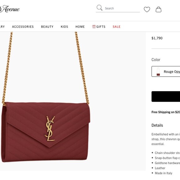 Authentic Preowned Yves Saint Laurent matelasse long wallet