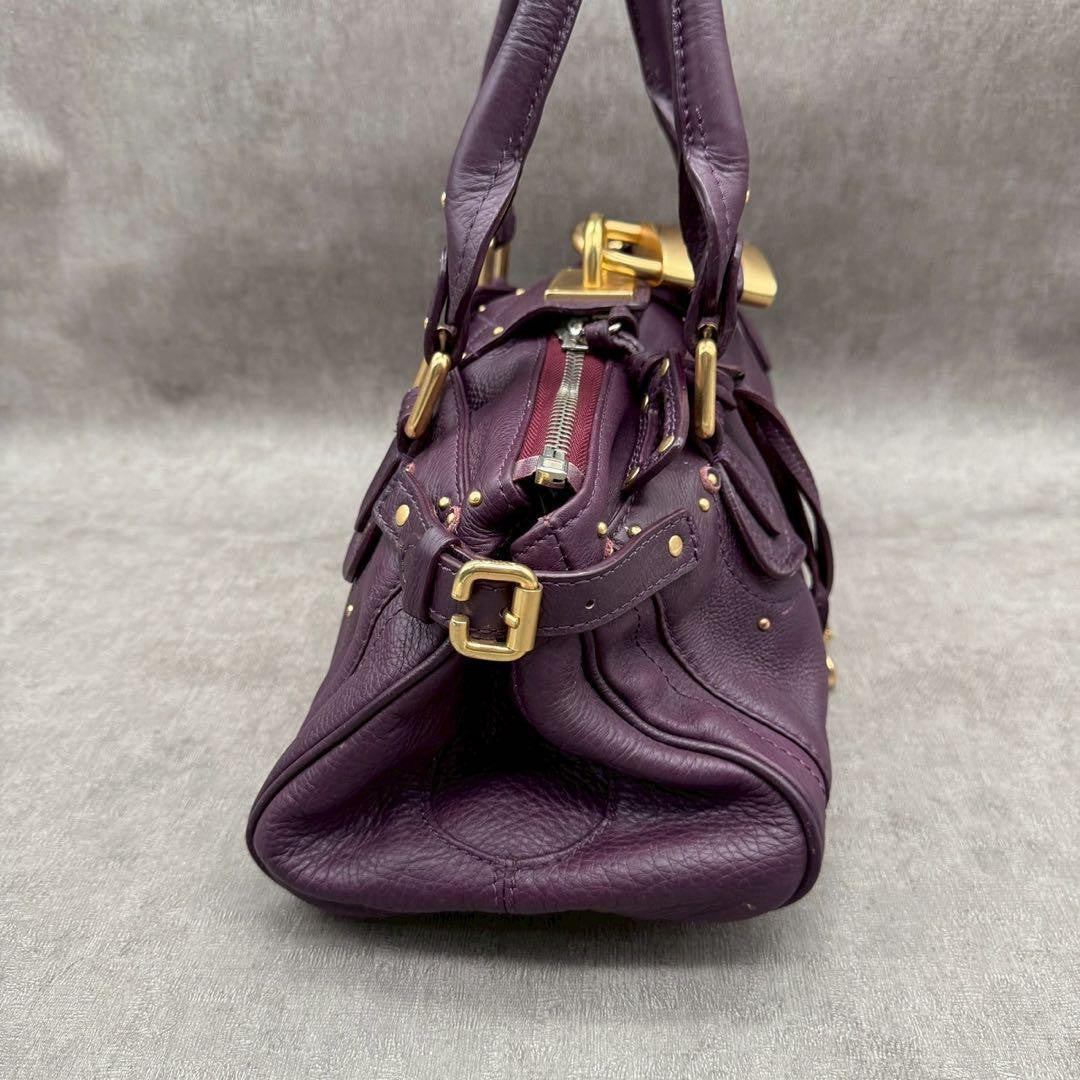 Genuine Pre-Owned Vintage Designer Chloé Genuine Paddington Bags purple