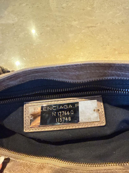 Genuine Pre-Owned Balenciaga City 2-way handbag brown leather