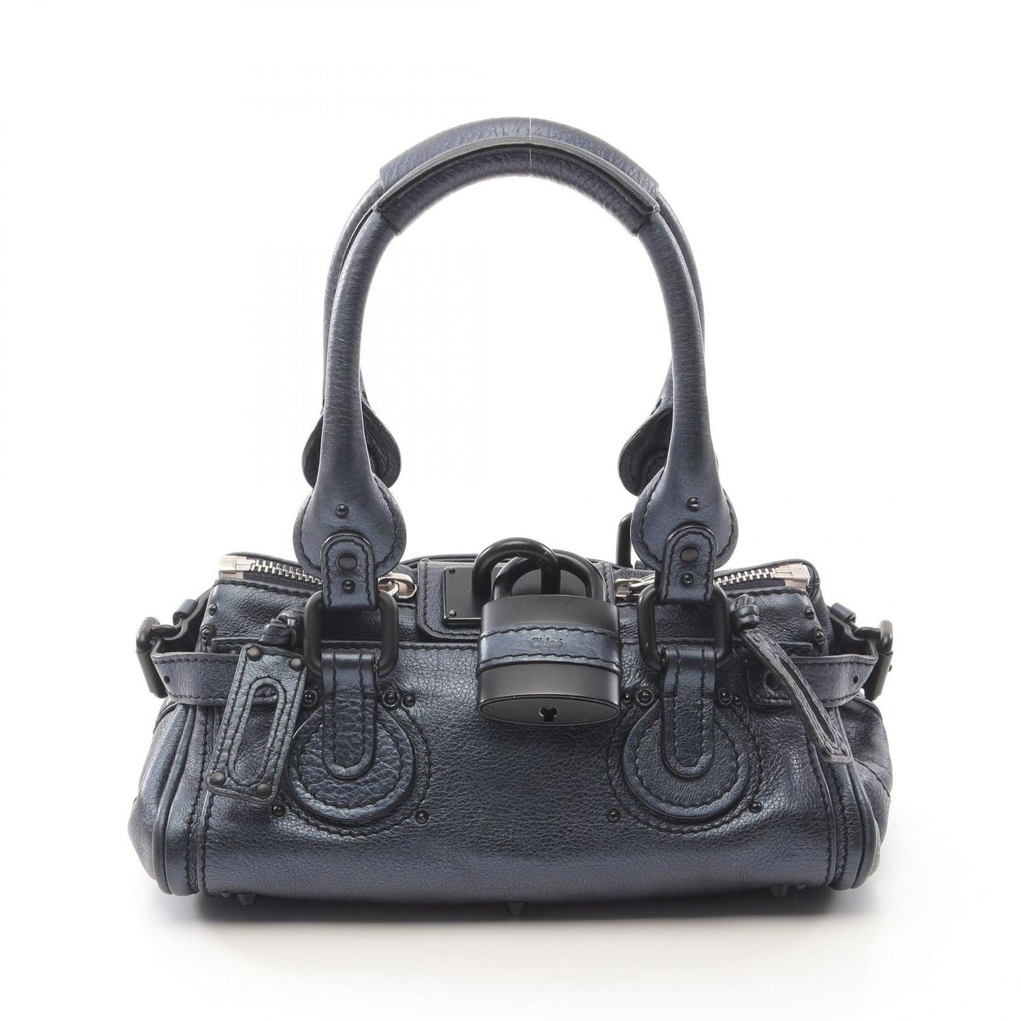 Genuine Pre-Owned Chloe Handbag Paddington Leather Women Blue