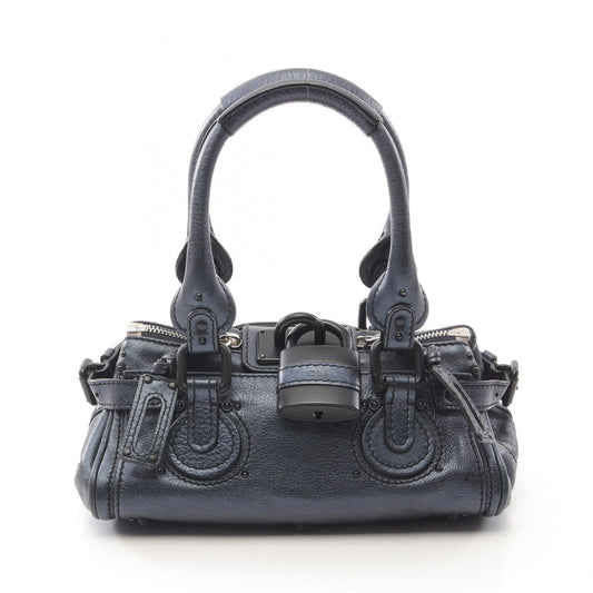 Genuine Pre-Owned Chloe Handbag Paddington Leather Women Blue