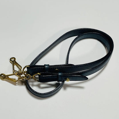 Genuine Pre-Owned miu miu Vitello Lux Ribbon 2way Bag Navy