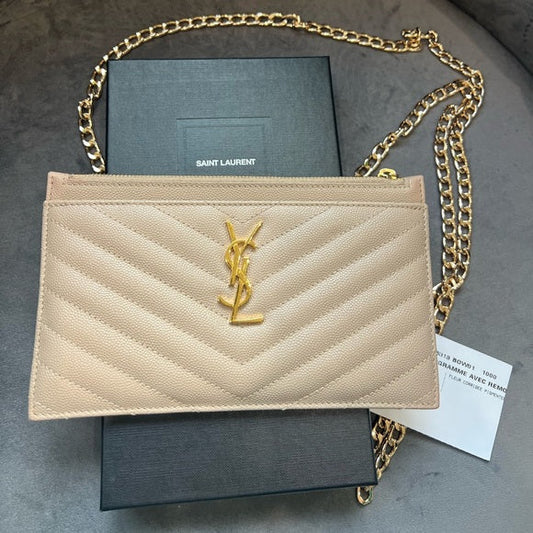 Authentic Preowned Yves Saint Laurent large clutch pouch Wallet