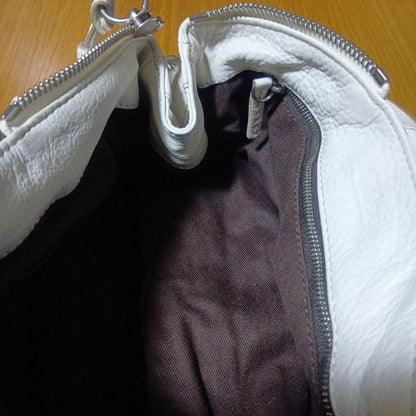 Genuine Preowned Chloe Paddington leather handbag tote white