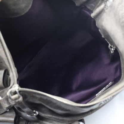 Genuine Pre-Owned miu miu Vitello Lux Ribbon 2way Bag grey