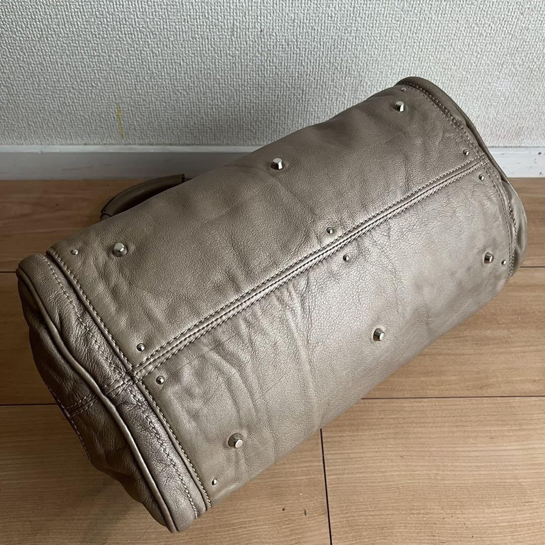 Genuine Pre-Owned Beautiful Chloe Paddington padlocked tote bag beige leather