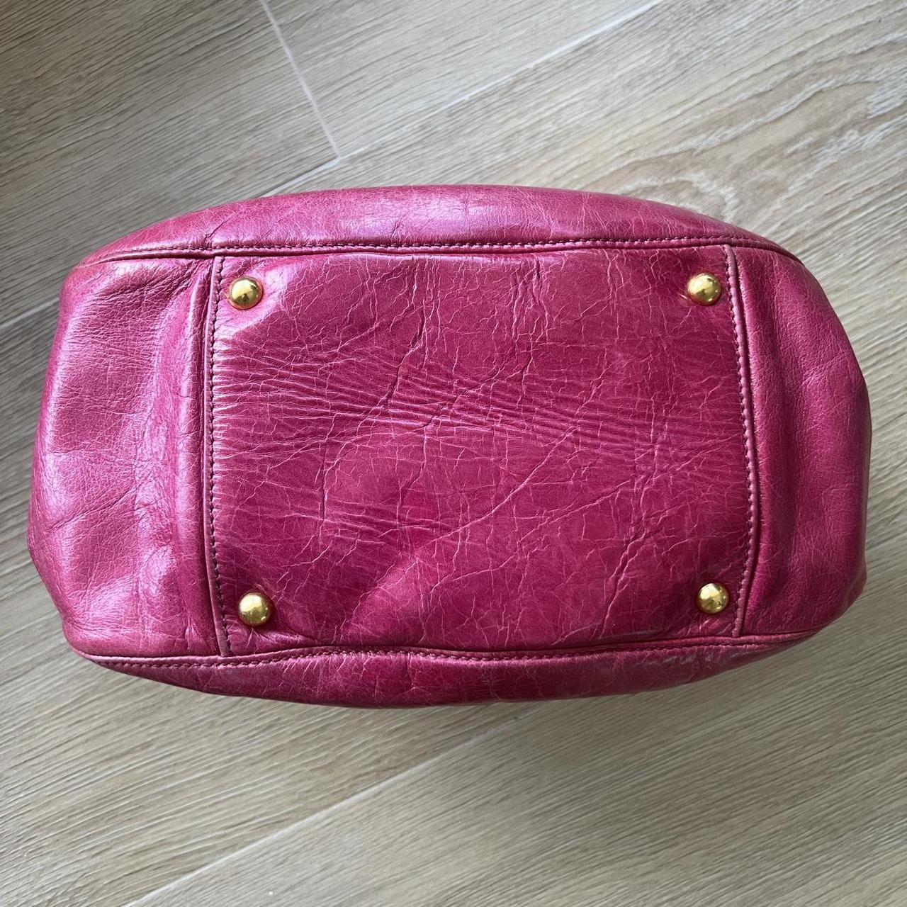 Miu Miu Vitello 2WAY Small Pink Shoulder Bag Crossbody Leather Ribbons