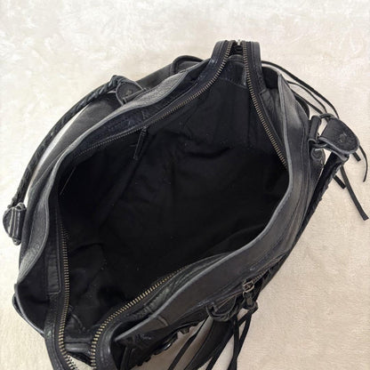 Genuine Pre-Owned BALENCIAGA The City 2way Bag Black Shoulder Bag